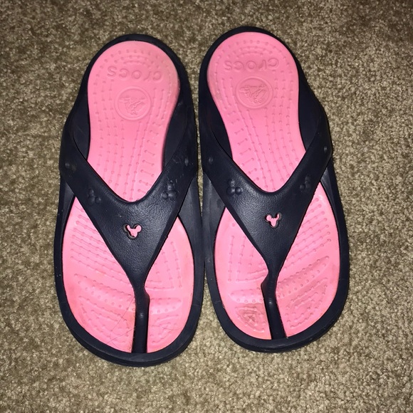disney crocs flip flops